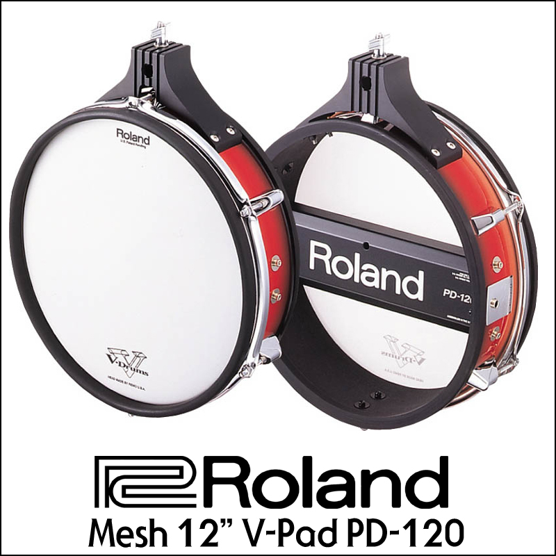 [파격할인!] Roland Meshhead Dual Trigger V-PAD PD-120 (12인치,3가지 색상)